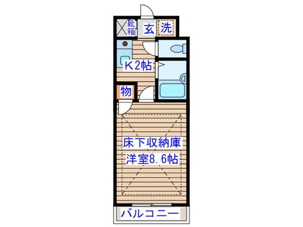 ル－メスト原町の物件間取画像